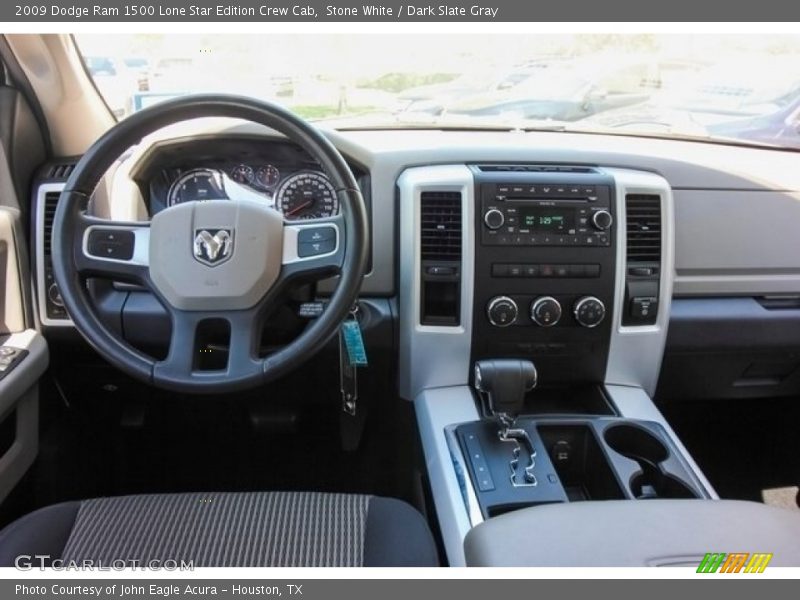 Stone White / Dark Slate Gray 2009 Dodge Ram 1500 Lone Star Edition Crew Cab
