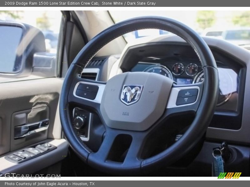 Stone White / Dark Slate Gray 2009 Dodge Ram 1500 Lone Star Edition Crew Cab