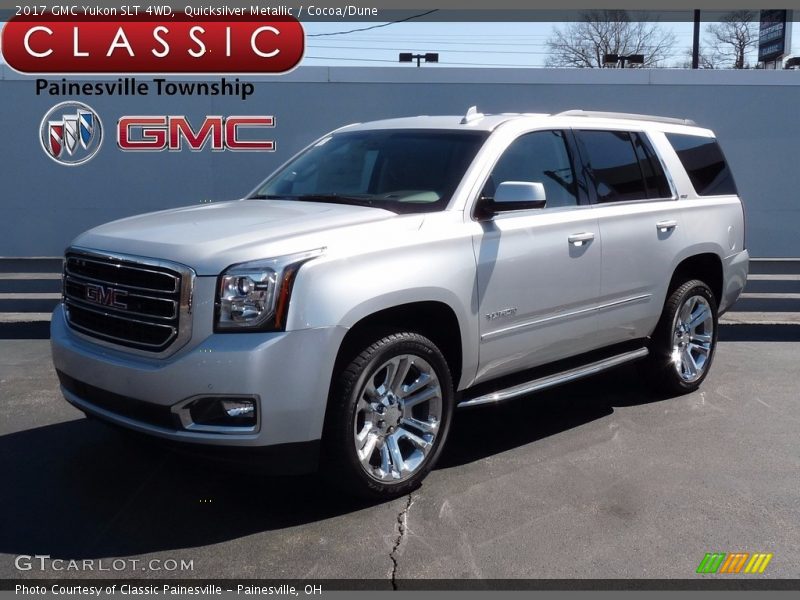 Quicksilver Metallic / Cocoa/Dune 2017 GMC Yukon SLT 4WD