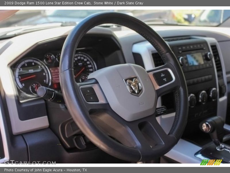 Stone White / Dark Slate Gray 2009 Dodge Ram 1500 Lone Star Edition Crew Cab