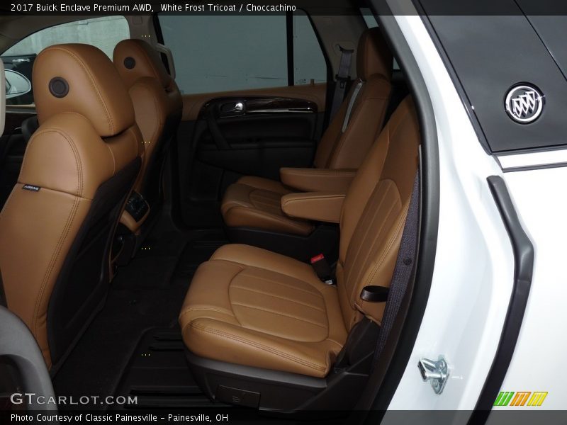 White Frost Tricoat / Choccachino 2017 Buick Enclave Premium AWD