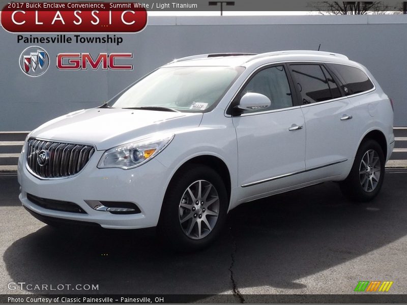 Summit White / Light Titanium 2017 Buick Enclave Convenience