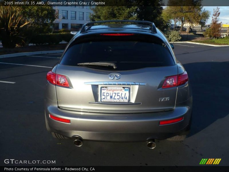 Diamond Graphite Gray / Graphite 2005 Infiniti FX 35 AWD