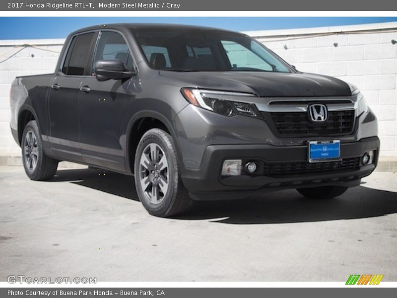 Modern Steel Metallic / Gray 2017 Honda Ridgeline RTL-T