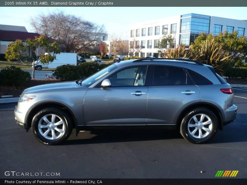 Diamond Graphite Gray / Graphite 2005 Infiniti FX 35 AWD