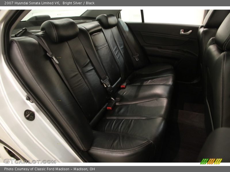 Bright Silver / Black 2007 Hyundai Sonata Limited V6