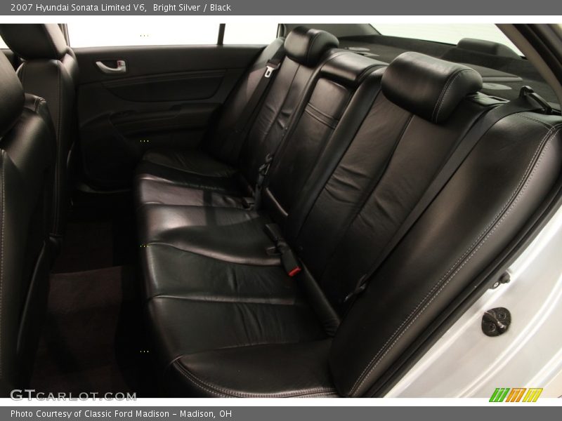 Bright Silver / Black 2007 Hyundai Sonata Limited V6