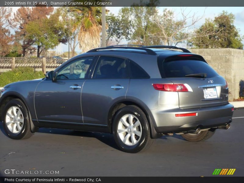 Diamond Graphite Gray / Graphite 2005 Infiniti FX 35 AWD