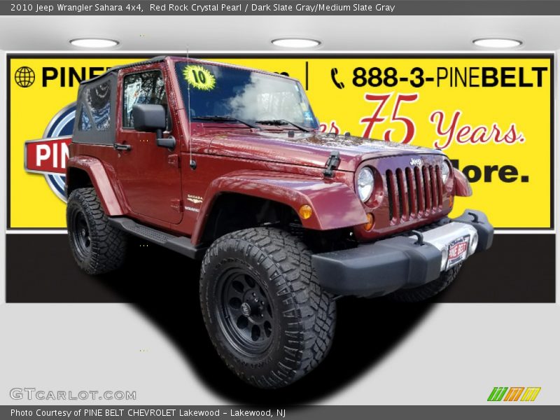 Red Rock Crystal Pearl / Dark Slate Gray/Medium Slate Gray 2010 Jeep Wrangler Sahara 4x4