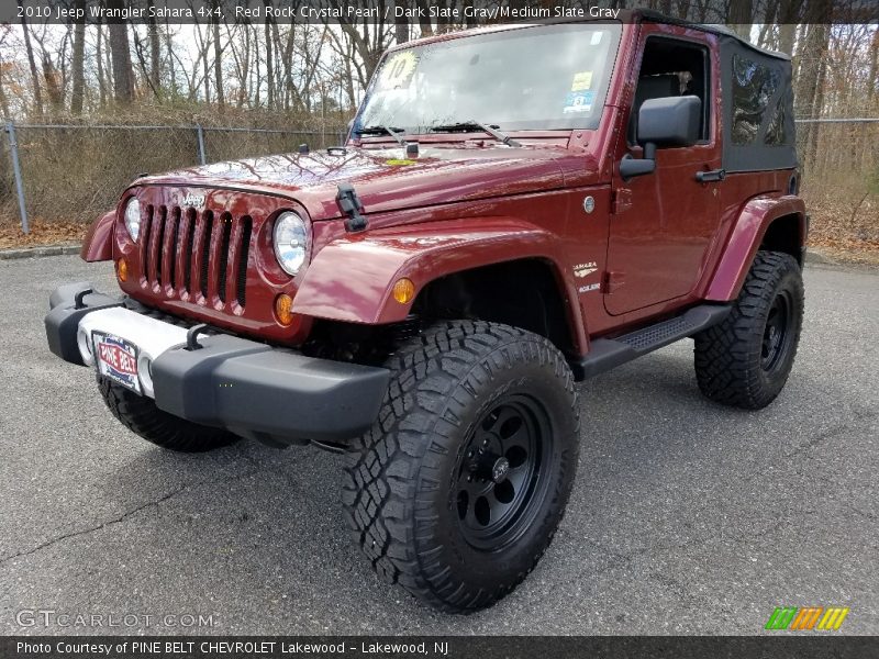 Red Rock Crystal Pearl / Dark Slate Gray/Medium Slate Gray 2010 Jeep Wrangler Sahara 4x4