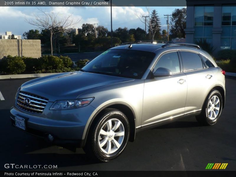 Diamond Graphite Gray / Graphite 2005 Infiniti FX 35 AWD