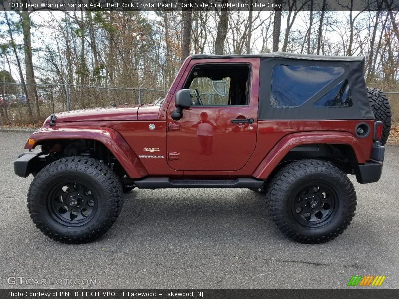 Red Rock Crystal Pearl / Dark Slate Gray/Medium Slate Gray 2010 Jeep Wrangler Sahara 4x4