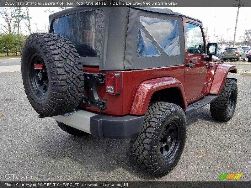 Red Rock Crystal Pearl / Dark Slate Gray/Medium Slate Gray 2010 Jeep Wrangler Sahara 4x4