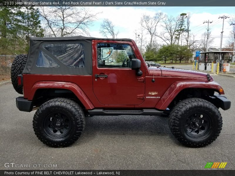 Red Rock Crystal Pearl / Dark Slate Gray/Medium Slate Gray 2010 Jeep Wrangler Sahara 4x4