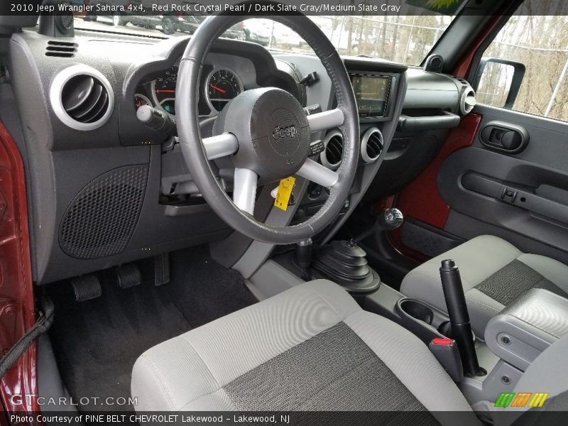 Red Rock Crystal Pearl / Dark Slate Gray/Medium Slate Gray 2010 Jeep Wrangler Sahara 4x4