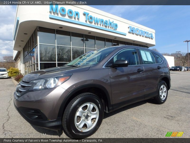 Urban Titanium Metallic / Black 2014 Honda CR-V LX AWD