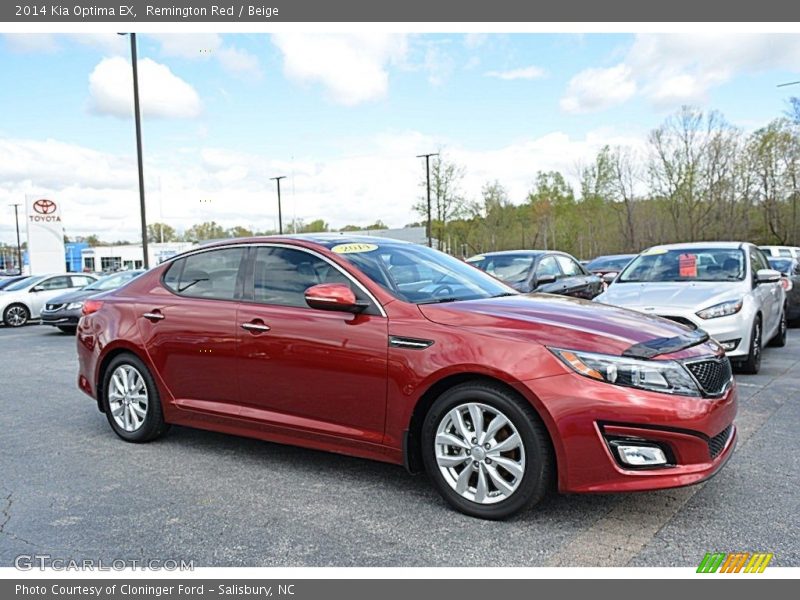 Remington Red / Beige 2014 Kia Optima EX