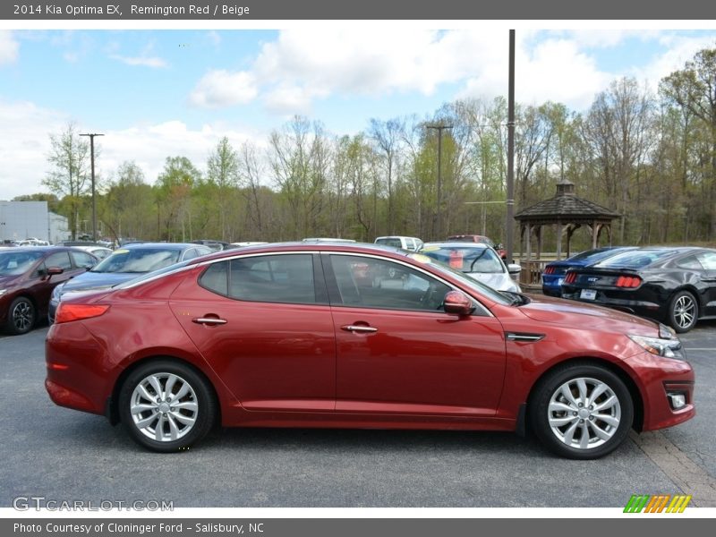 Remington Red / Beige 2014 Kia Optima EX