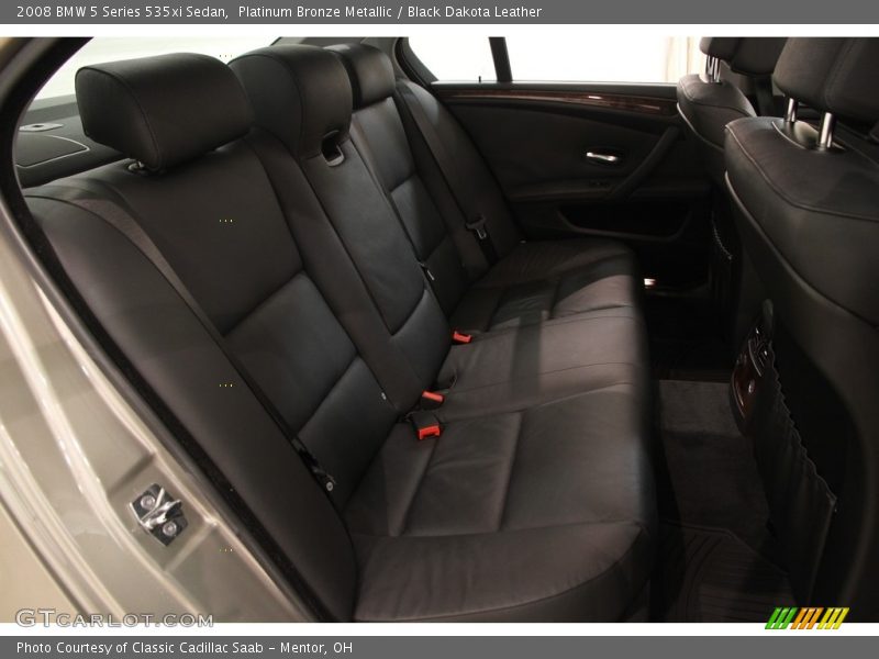 Platinum Bronze Metallic / Black Dakota Leather 2008 BMW 5 Series 535xi Sedan