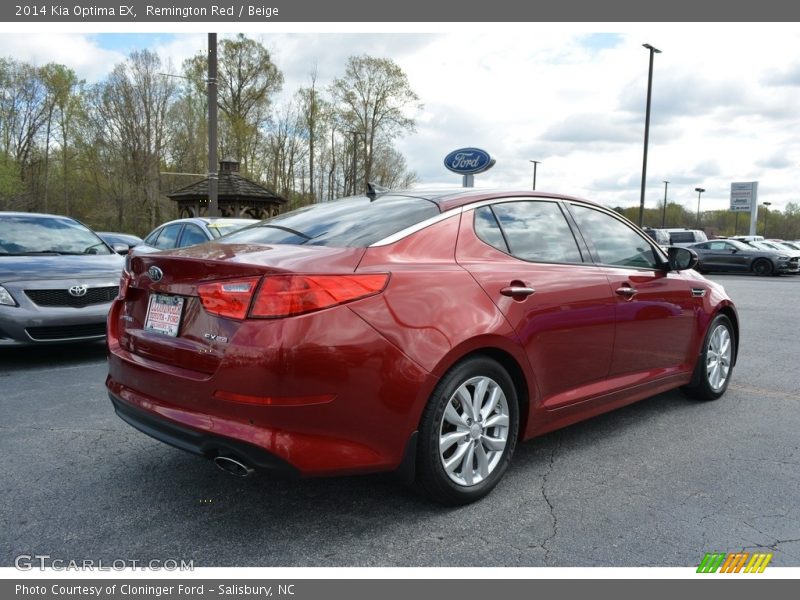 Remington Red / Beige 2014 Kia Optima EX