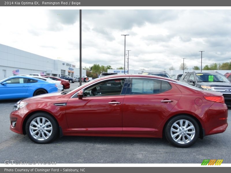 Remington Red / Beige 2014 Kia Optima EX