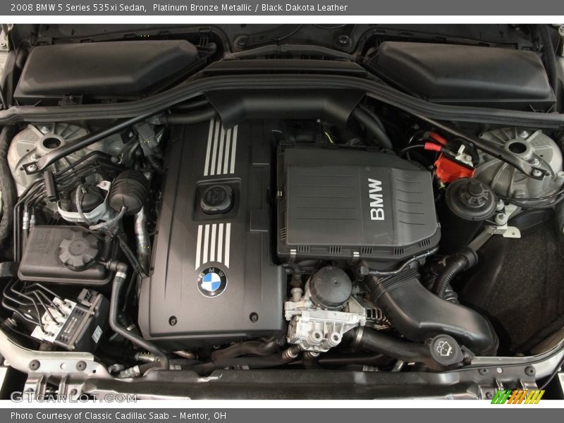 Platinum Bronze Metallic / Black Dakota Leather 2008 BMW 5 Series 535xi Sedan