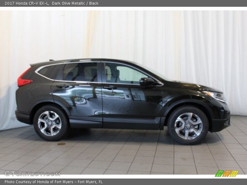 Dark Olive Metallic / Black 2017 Honda CR-V EX-L