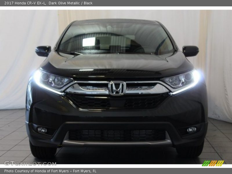 Dark Olive Metallic / Black 2017 Honda CR-V EX-L
