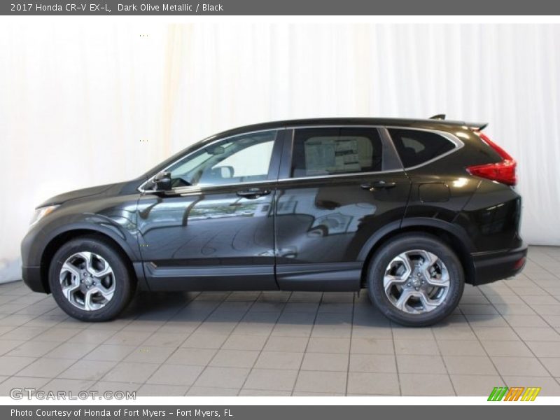 Dark Olive Metallic / Black 2017 Honda CR-V EX-L