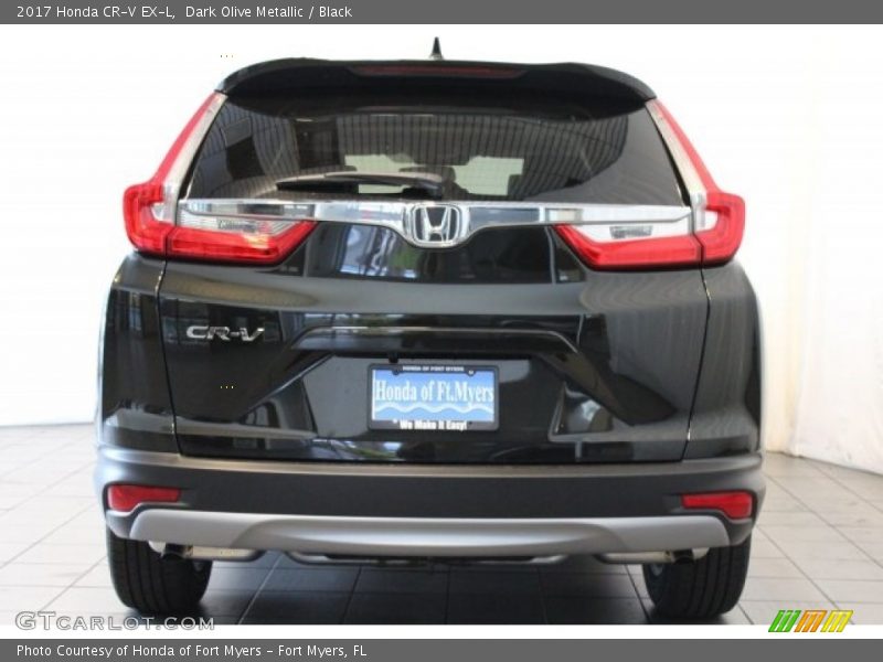 Dark Olive Metallic / Black 2017 Honda CR-V EX-L