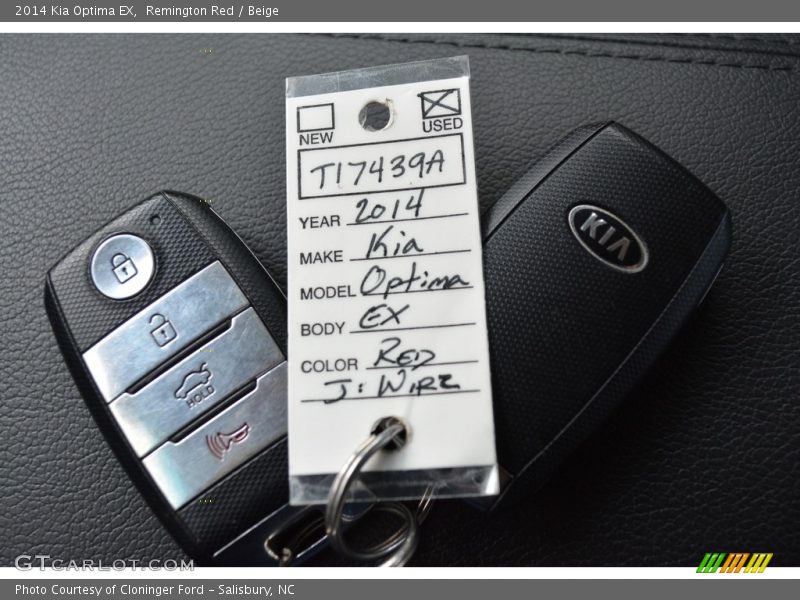 Remington Red / Beige 2014 Kia Optima EX