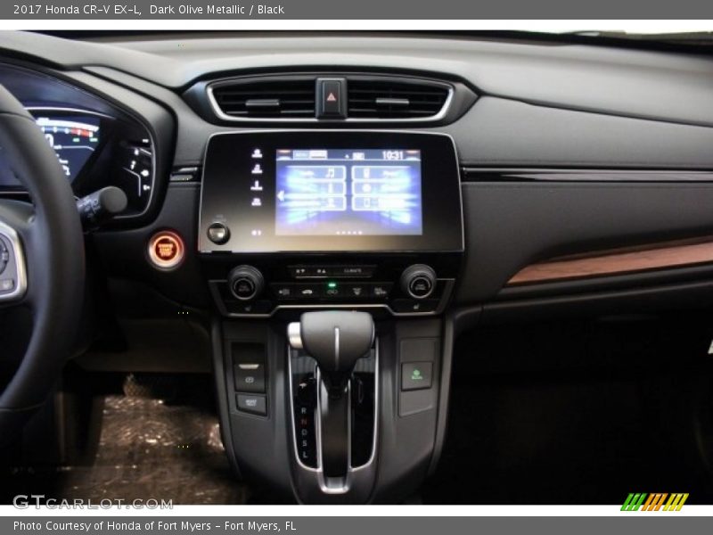 Dark Olive Metallic / Black 2017 Honda CR-V EX-L