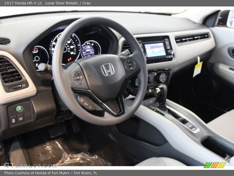 Lunar Silver Metallic / Gray 2017 Honda HR-V LX