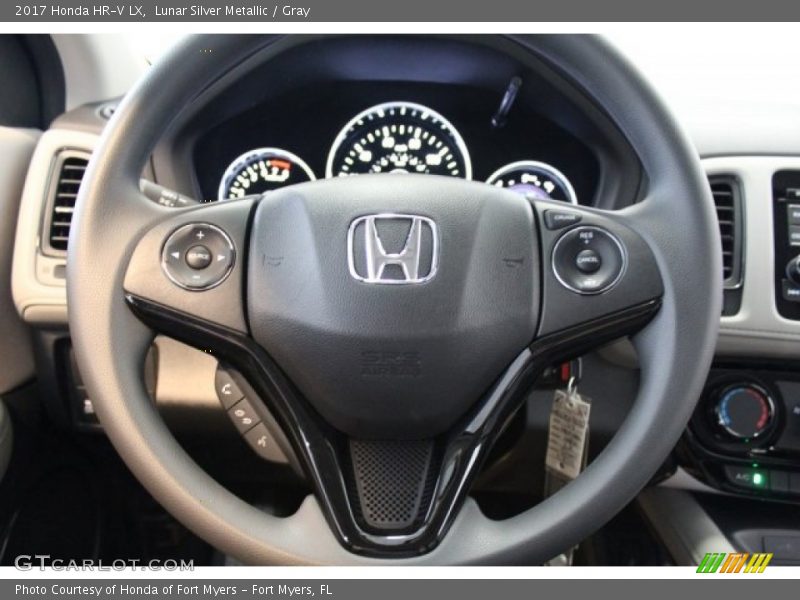 Lunar Silver Metallic / Gray 2017 Honda HR-V LX