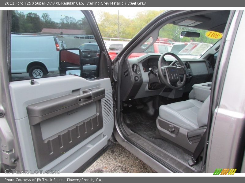 Sterling Grey Metallic / Steel Gray 2011 Ford F250 Super Duty XL Regular Cab