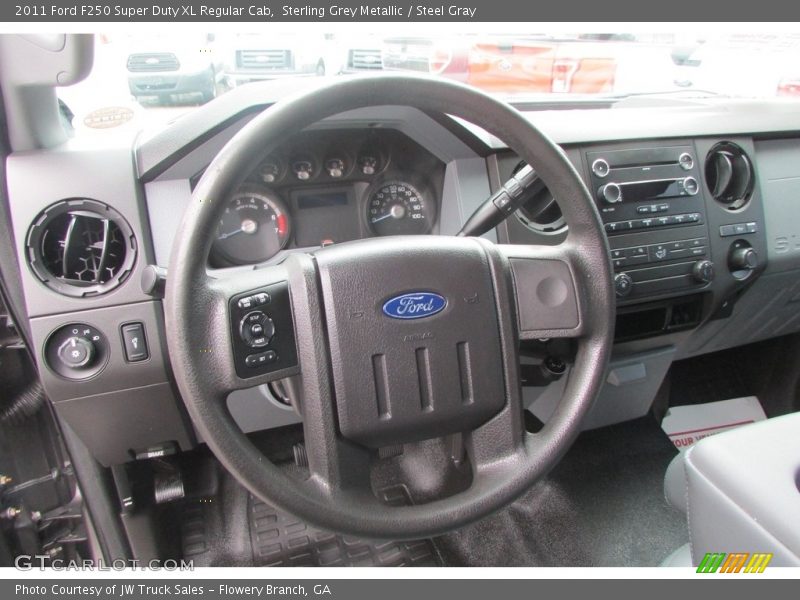 Sterling Grey Metallic / Steel Gray 2011 Ford F250 Super Duty XL Regular Cab