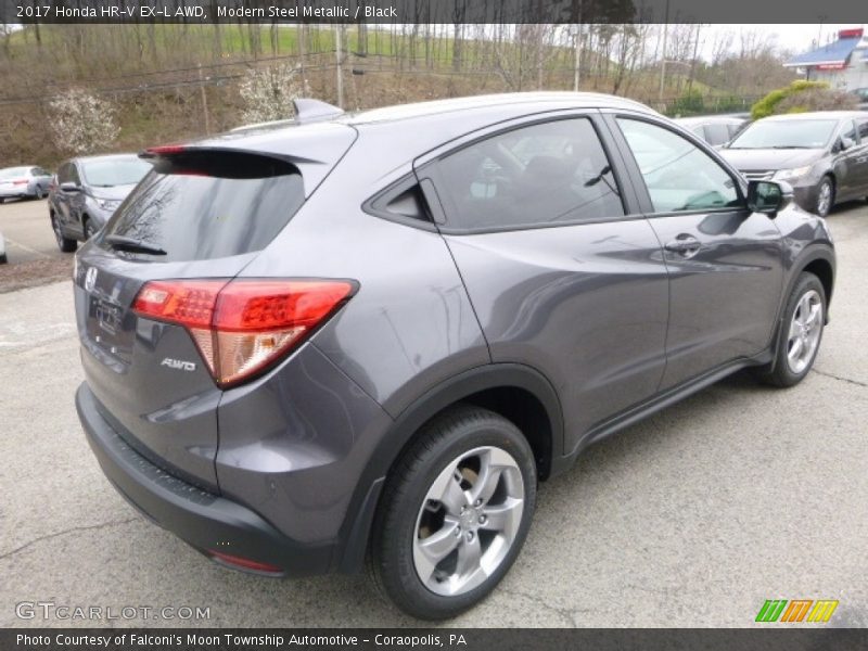 Modern Steel Metallic / Black 2017 Honda HR-V EX-L AWD