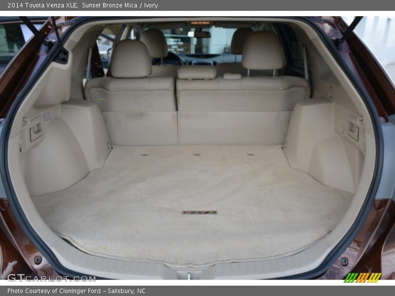  2014 Venza XLE Trunk