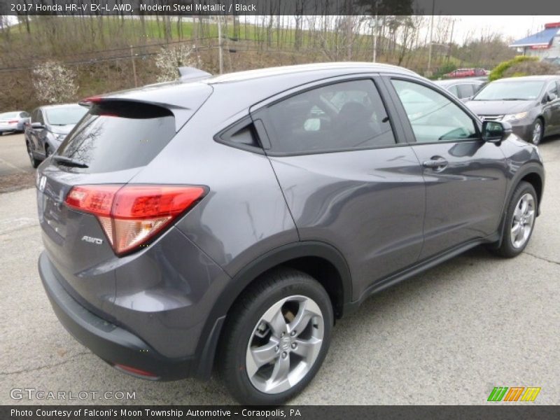 Modern Steel Metallic / Black 2017 Honda HR-V EX-L AWD