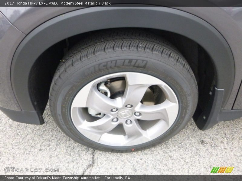 Modern Steel Metallic / Black 2017 Honda HR-V EX-L AWD