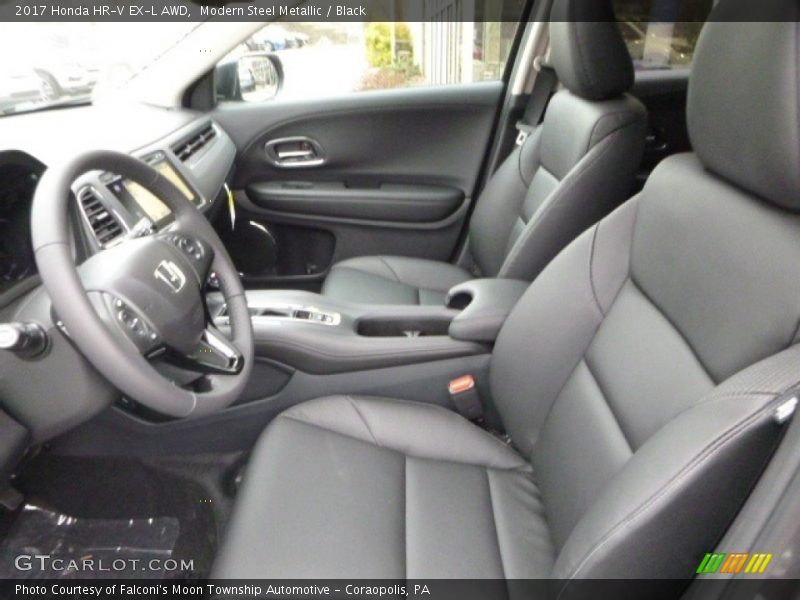 Modern Steel Metallic / Black 2017 Honda HR-V EX-L AWD