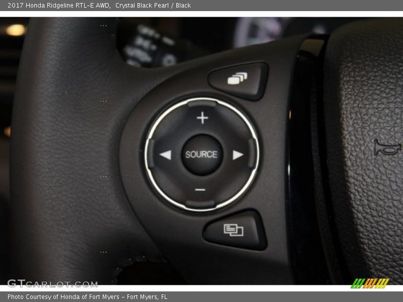 Crystal Black Pearl / Black 2017 Honda Ridgeline RTL-E AWD