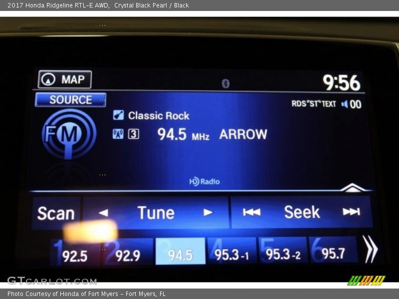 Crystal Black Pearl / Black 2017 Honda Ridgeline RTL-E AWD