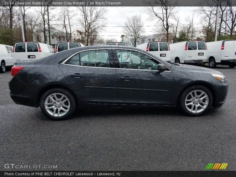 Ashen Gray Metallic / Jet Black/Titanium 2014 Chevrolet Malibu LT
