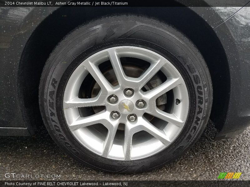 Ashen Gray Metallic / Jet Black/Titanium 2014 Chevrolet Malibu LT