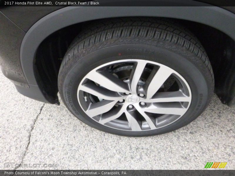 Crystal Black Pearl / Black 2017 Honda Pilot Elite AWD