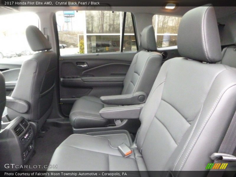 Crystal Black Pearl / Black 2017 Honda Pilot Elite AWD