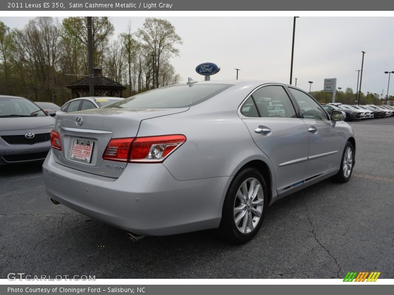 Satin Cashmere Metallic / Light Gray 2011 Lexus ES 350