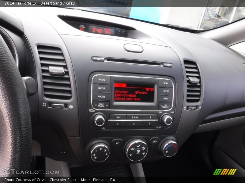 Desert Sand / Gray 2014 Kia Forte LX