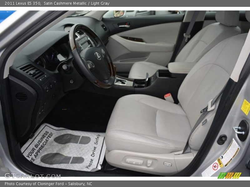Satin Cashmere Metallic / Light Gray 2011 Lexus ES 350